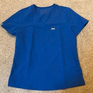 Figs Royal Blue Catarina Top